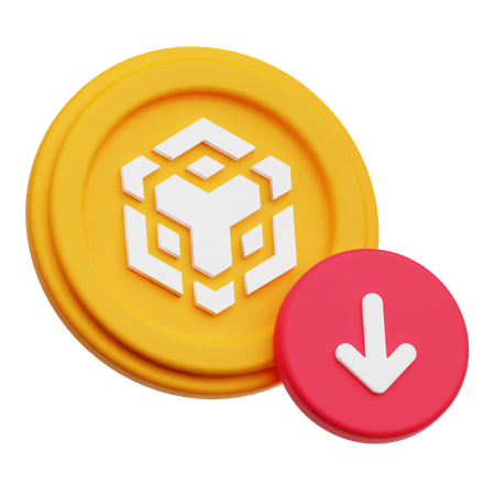 Binance Loss  3D Icon