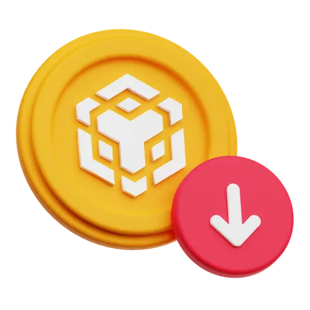 Binance Loss  3D Icon