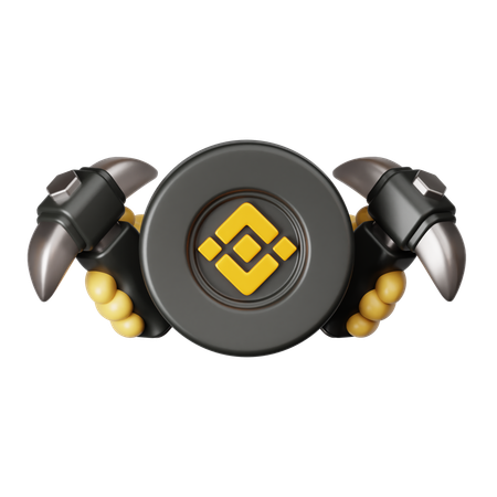 Binance-Mining  3D Icon