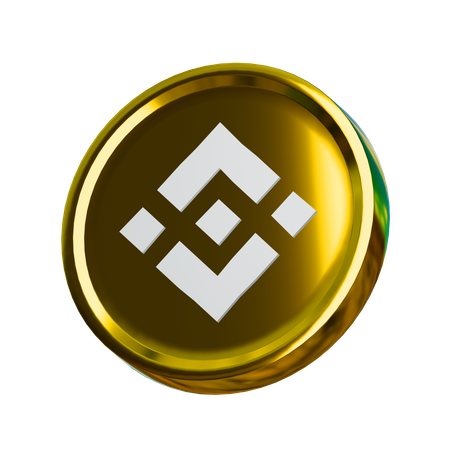 Binance-Münze  3D Icon