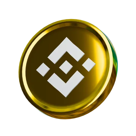 Binance-Münze  3D Icon