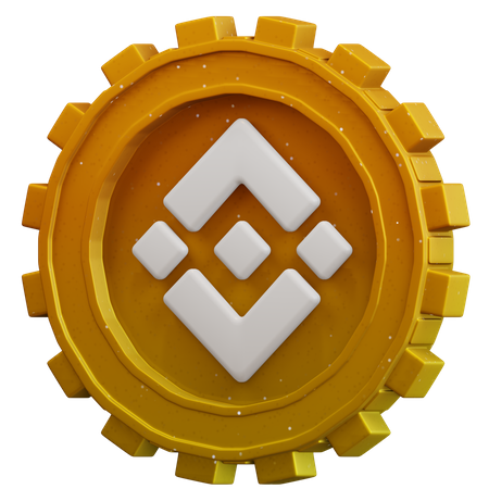 Binance-Münze  3D Icon