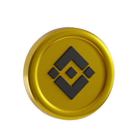 Binance-Münze  3D Icon