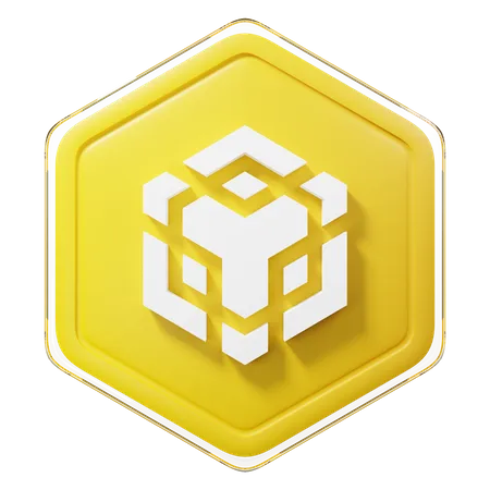 Binance Coin (BNB)-Abzeichen  3D Icon