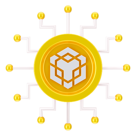 Binance-Netzwerk  3D Icon