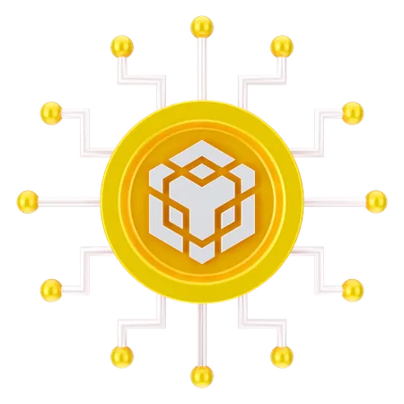 Binance-Netzwerk  3D Icon