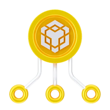 Binance-Netzwerk  3D Icon