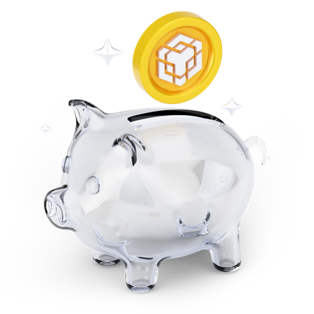 Poupança binance  3D Icon