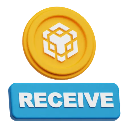 Binance Receive  3D Icon