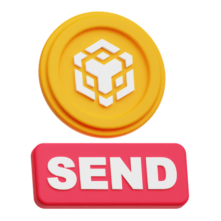 Binance Send  3D Icon