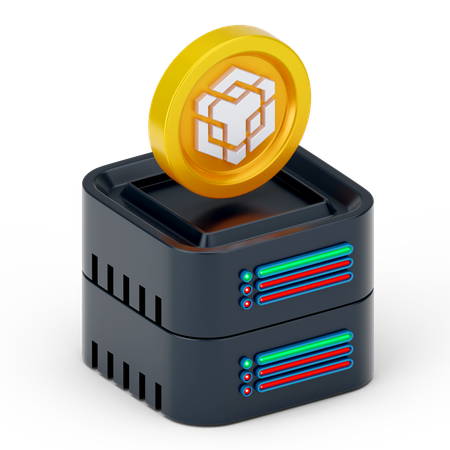 Binance-Server  3D Icon