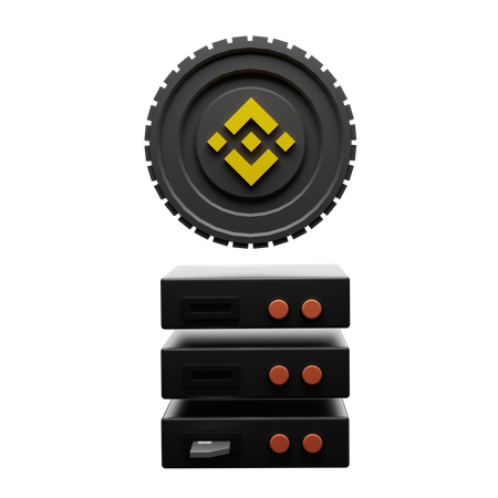 Binance Server  3D Illustration