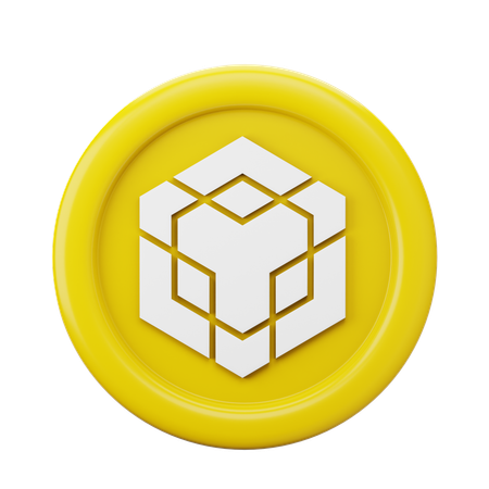 Binance Smart Chain Bnb Coin  3D Icon