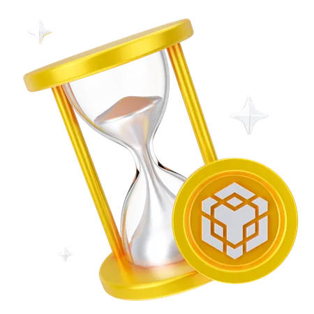 Binance-timer  3D Icon