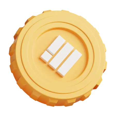 Binance usd  3D Icon
