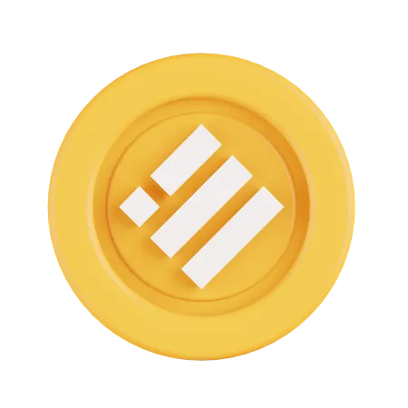 Binance usd  3D Illustration