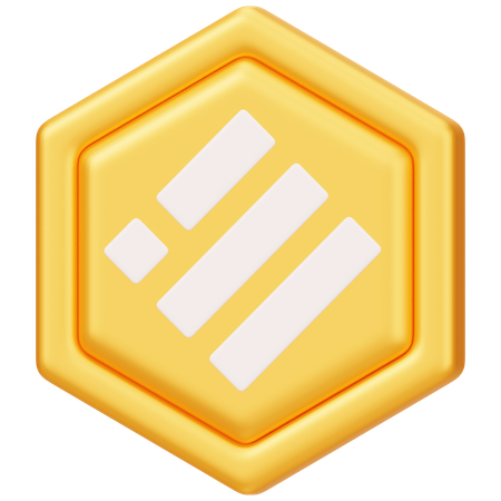 Binance USD (BUSD) Badge  3D Icon