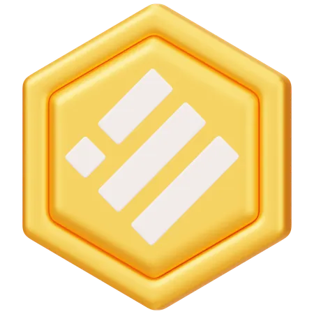 Binance USD (BUSD) Badge  3D Icon