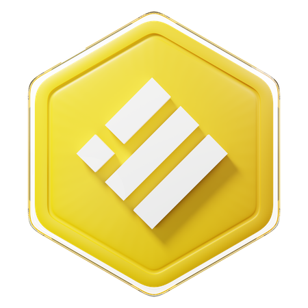 Binance USD (BUSD) Badge  3D Icon
