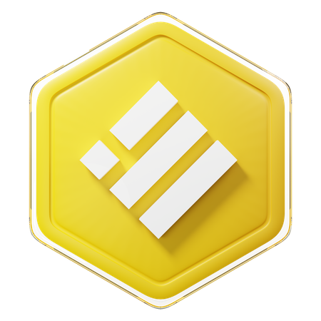 Binance USD (BUSD) Badge  3D Illustration