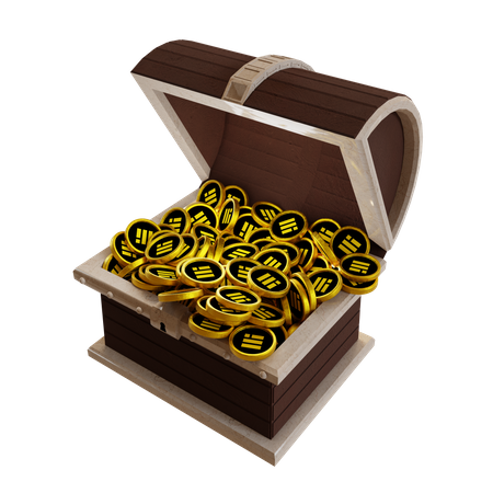 Binance USD (BUSD) Treasure Chest  3D Icon