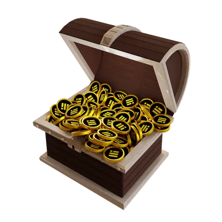 Binance USD (BUSD) Treasure Chest  3D Icon