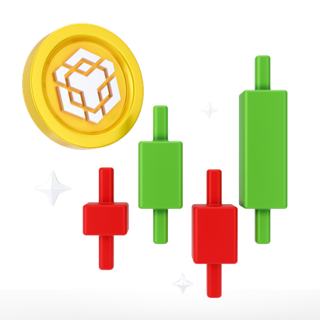 Binance-Wachstum  3D Icon