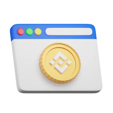 Binance Website  3D Icon