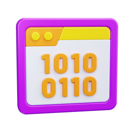 Binärcode  3D Icon