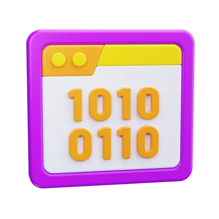 Binärcode  3D Icon