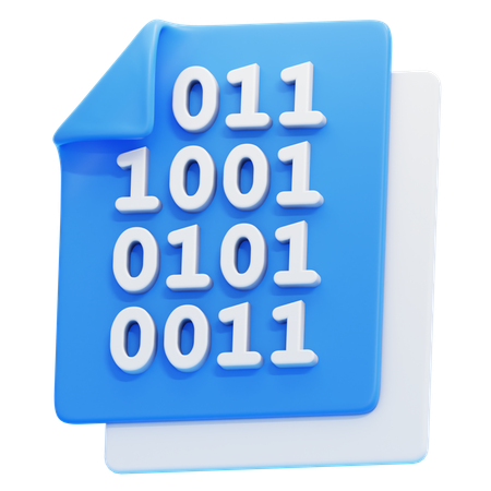 Binärcode  3D Icon