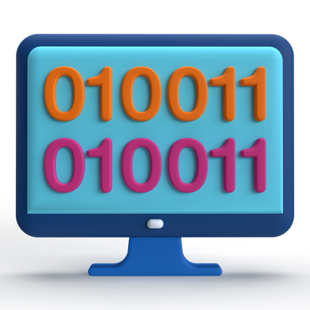 Binärcode  3D Icon