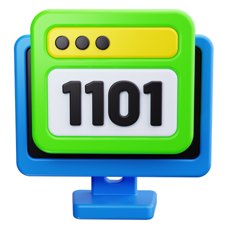 Binärcode  3D Icon