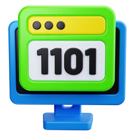 Binärcode  3D Icon