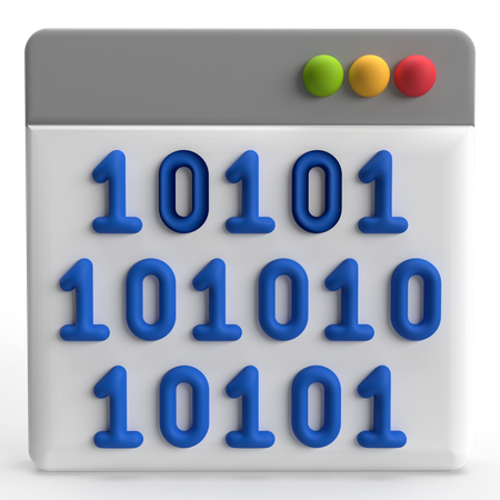 Binärcode  3D Icon