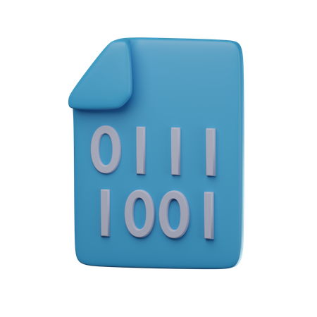 Binärcode  3D Icon