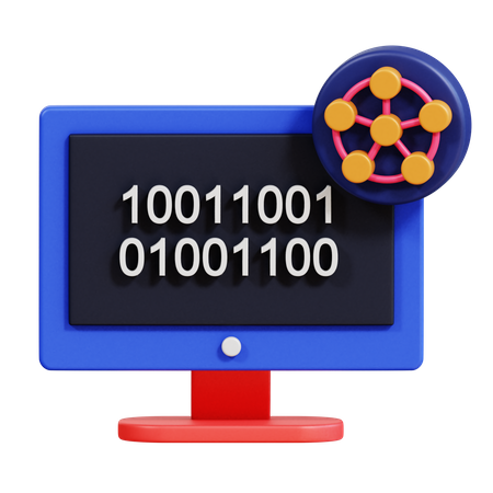 Binärcode  3D Icon
