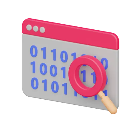 Binärcode  3D Icon