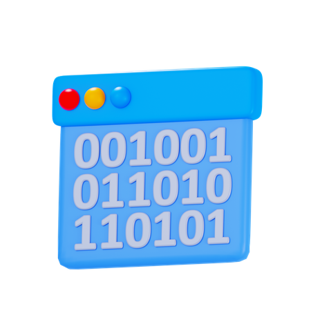 Binärcode  3D Icon