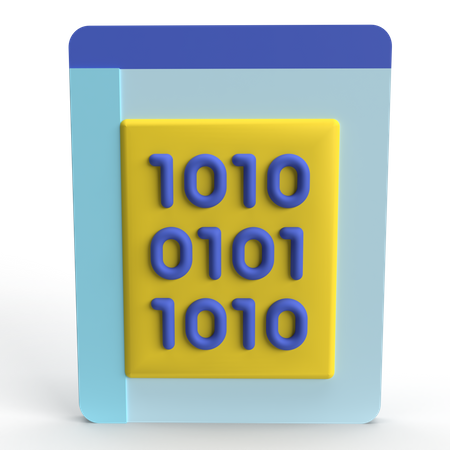 Binärcode  3D Icon