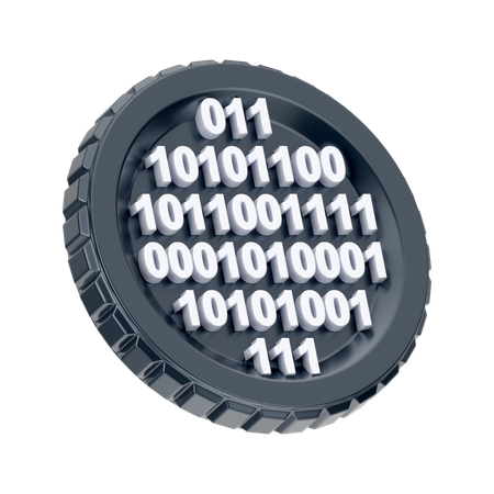 Binário ripple  3D Icon
