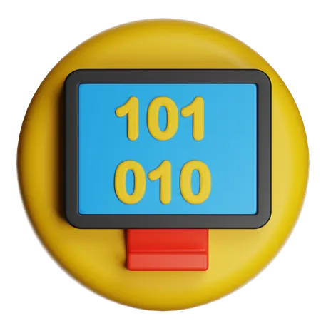 Binary  3D Icon