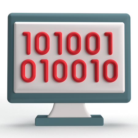 Binary  3D Icon