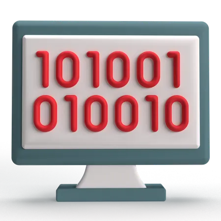 Binary  3D Icon
