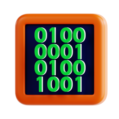 Binary  3D Icon