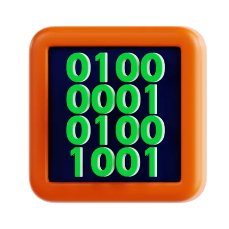 Binary  3D Icon