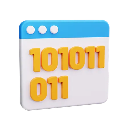 Binary  3D Icon