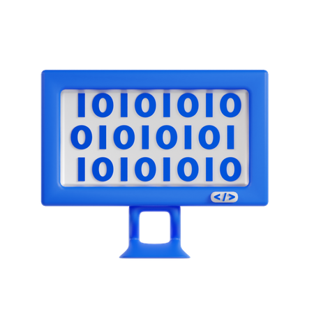Binary  3D Icon