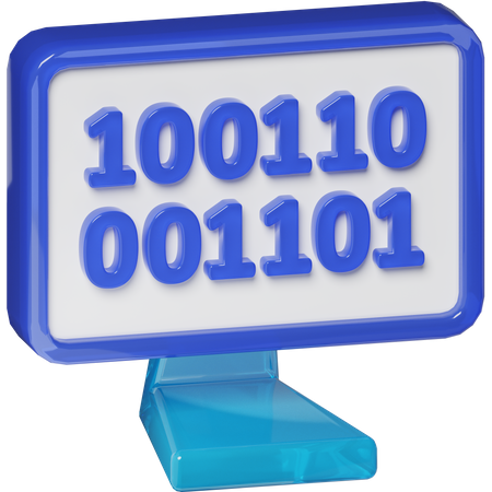 Binary  3D Icon