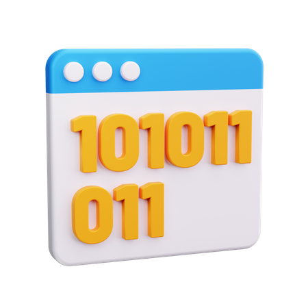 Binary  3D Icon